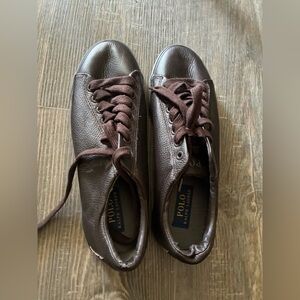 Polo Ralph Lauren Leather Sneakers – Brown, Men’s Size 8.5, Great Condition